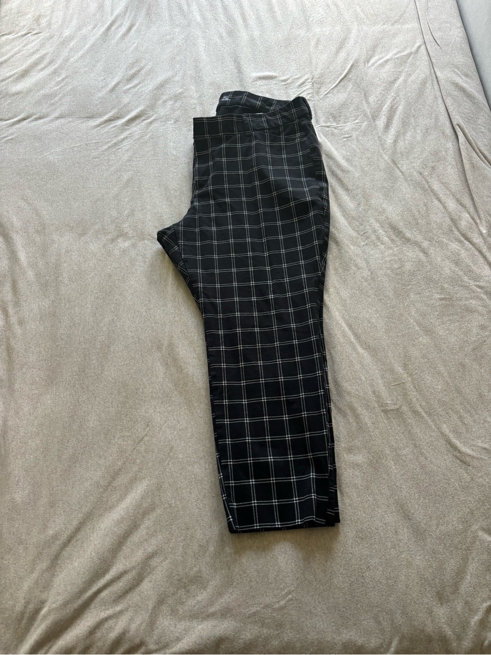 Old Navy Black Windowpane Chinos